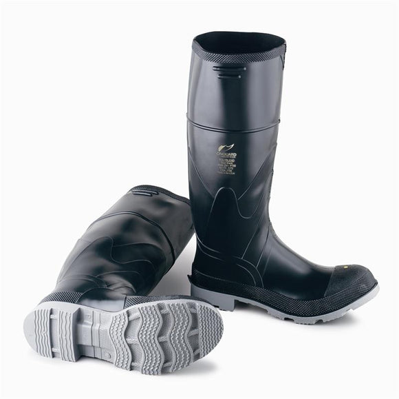 Bottes en mélange de poly noir | Embout en acier