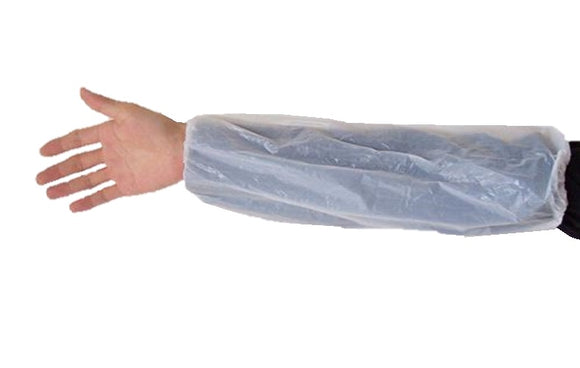 Disposable Polyethylene 18" Sleeves – Lightweight, Durable, Food Processing, and Industrial Protection