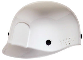 Casquette antichoc en polyéthylène blanc RADNOR® avec suspension à verrouillage par goupille