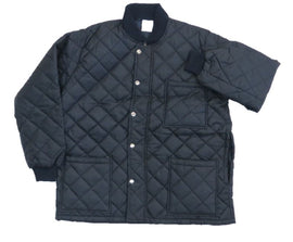 Veste courte de travail en polyester « anti-froid » avec doublure d’isolation thermique, fermeture à glissière et fermeture par boutons-pression
