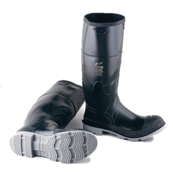 Bottes en mélange de poly noir | Embout en acier