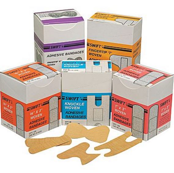 Pansement adhésif tissé régulier de 1" x 3" de Swift First Aid | 100 par boîte