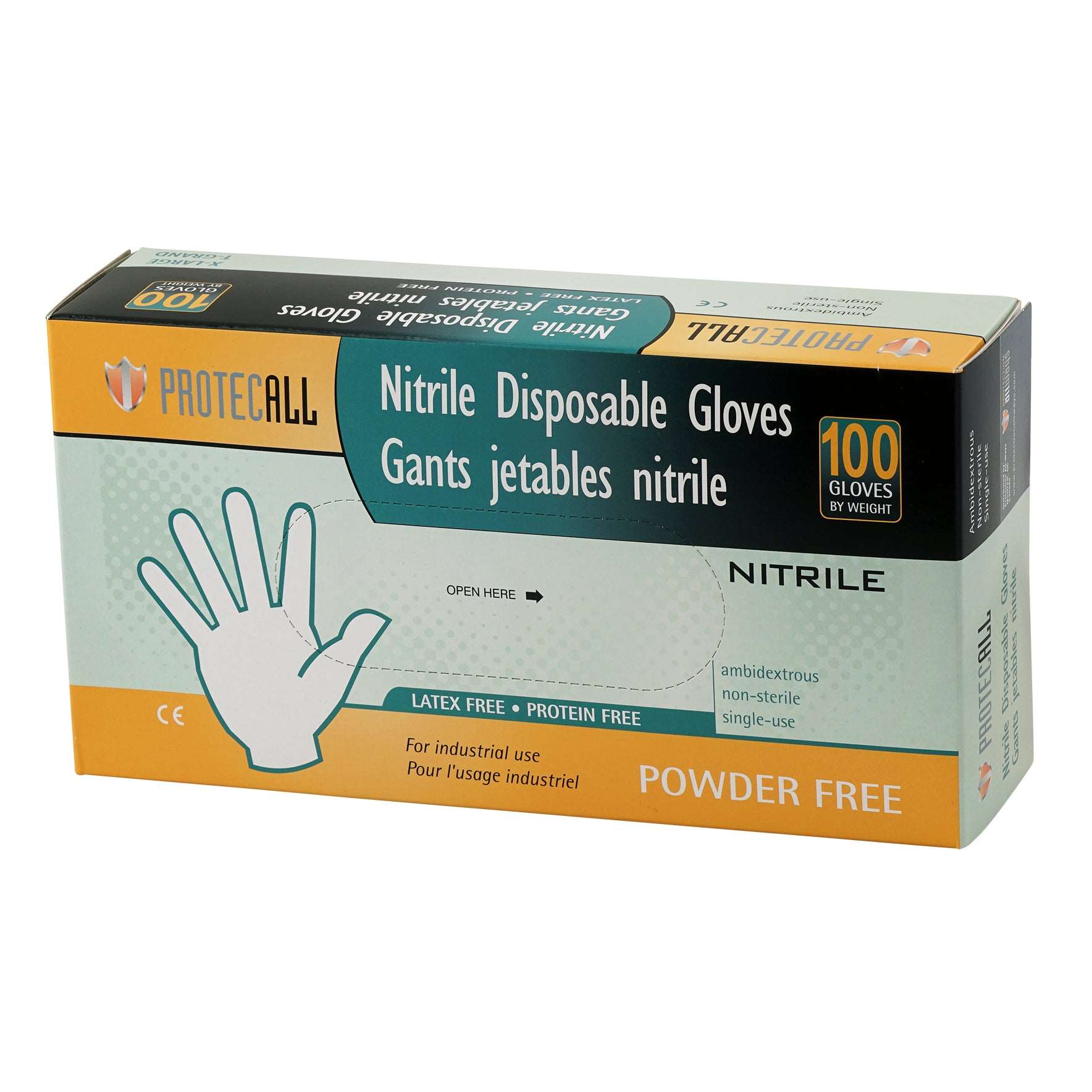 Disposable Black Powder Free Nitrile Gloves 4 mil