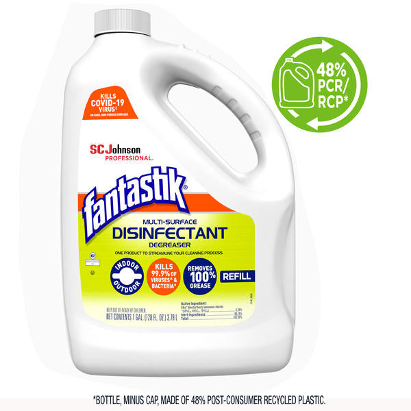 Fantastik® Multi-Surface Disinfectant Degreaser | 4 x 3.78 L