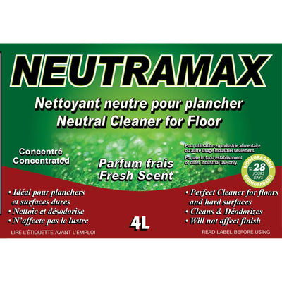 Neutramax Scented Concentrated Neutral Floor Cleaner | Case of 4 x 4L - 0