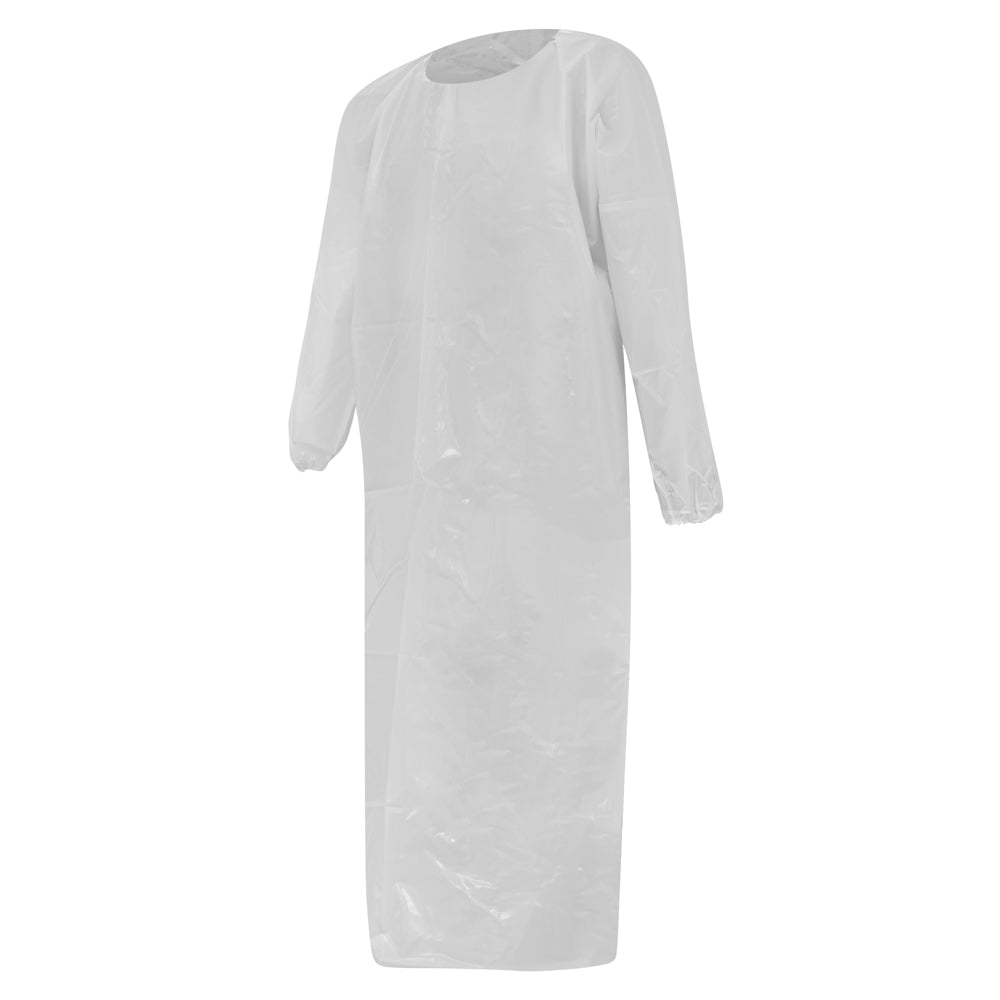 Buy white Reusable Polyurethane Gowns | Chemical and Oil Resistant