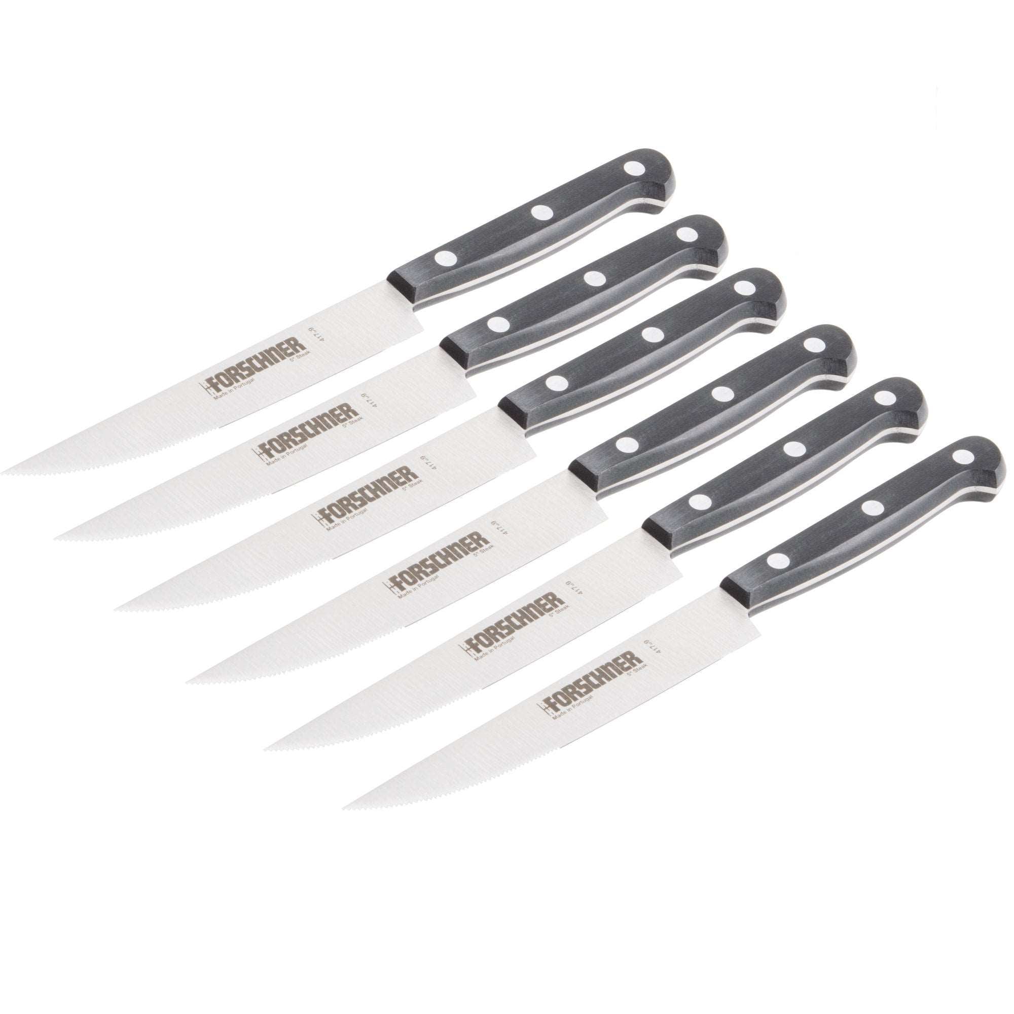 6 Piece 5" Wavy Edge Steak Knife Set