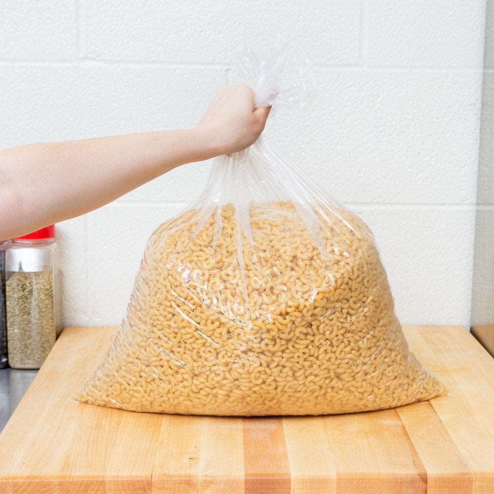 Clear Poly Bags | 12 LB | 8"x 4"x 20" | Case of 500 - 0