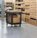 Rubbermaid® Heavy Duty 2-Shelf Utility Cart | Lipped Shelf | Swivel Casters | 4520-3