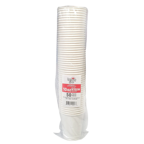 Gobelets jetables pour café et boissons chaudes 8 oz ou 10 oz