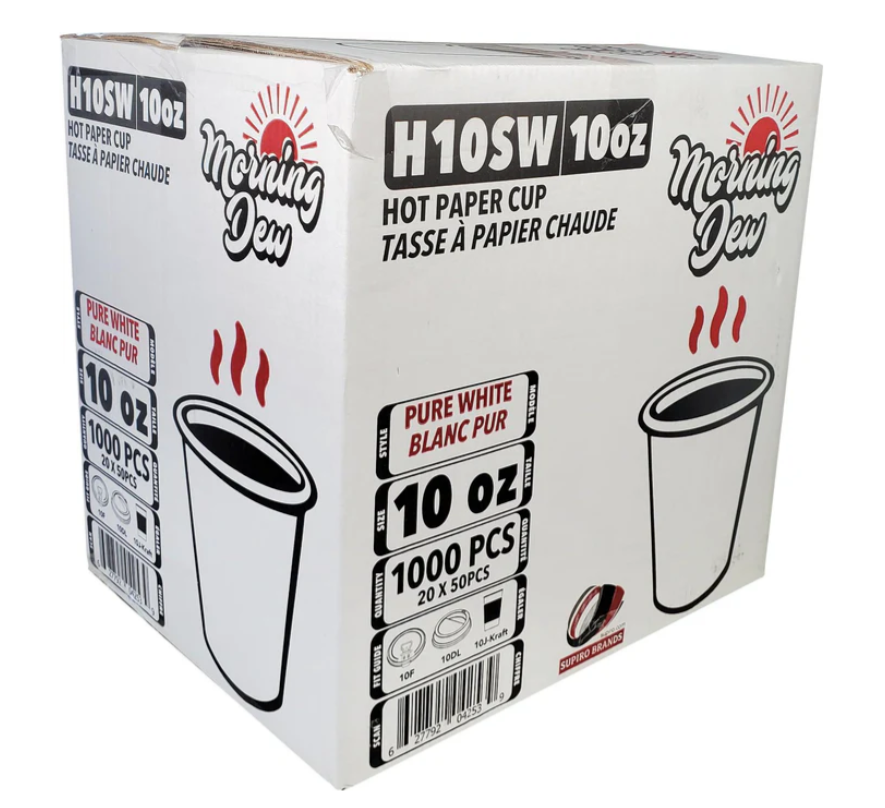 Disposable Hot Coffee and Drink Cups 8oz or 10oz