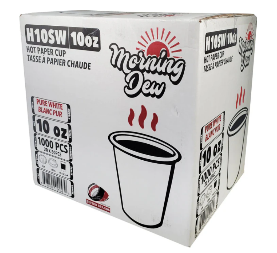Disposable Hot Coffee and Drink Cups 8oz or 10oz