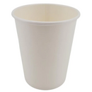 White paper cup on a white background