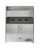 Wall-Mount Ashtray | Stainless Steel Heavy Duty Outdoor Ash Bin-3