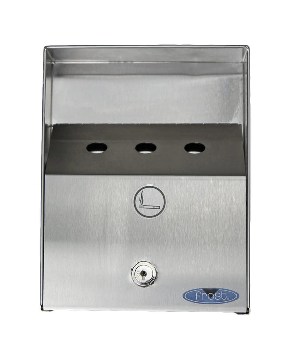 Wall-Mount Ashtray | Stainless Steel Heavy Duty Outdoor Ash Bin