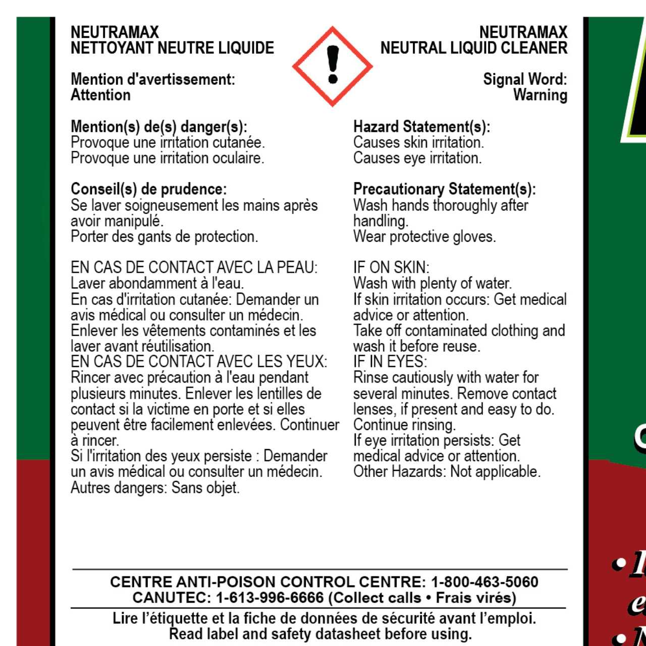 Neutramax Scented Concentrated Neutral Floor Cleaner | Case of 4 x 4L