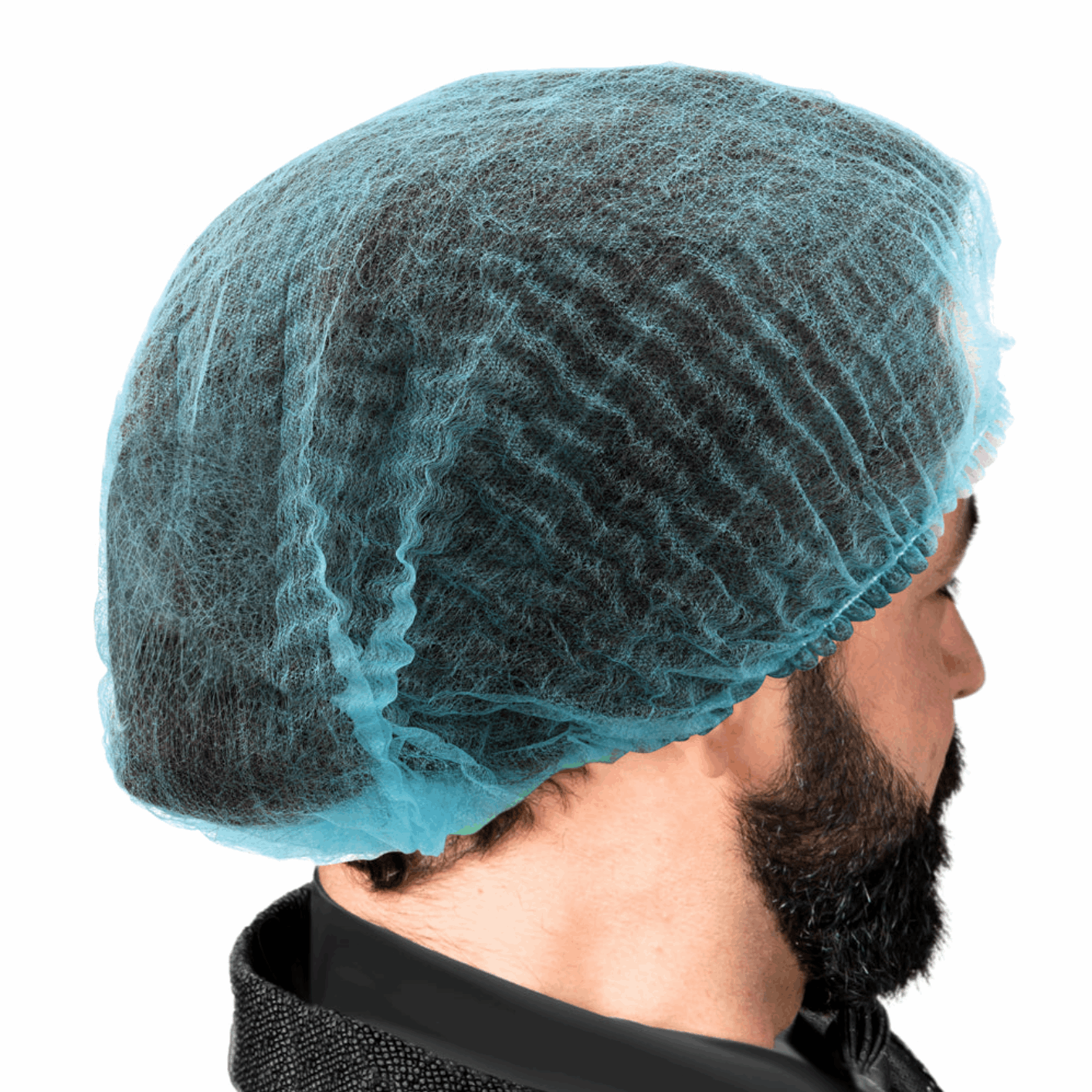 Blue Pleated Bouffant Hairnet