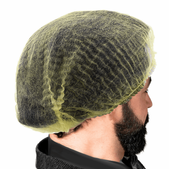 Pleated Bouffant Hair Nets – Multiple Sizes, Lightweight, Secure, Food Processing, and Medical Use