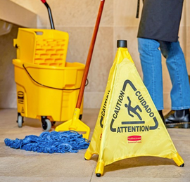 Rubbermaid® Wet Floor Cone - Multi-Lingual - 0