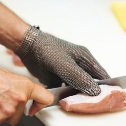 Stainless Steel Mesh Cut-Resistant Glove – Level 5 Protection, Food Safe, Industrial Use, Durable