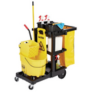 Rubbermaid® Standard Janitor Cart With Vinyl Zippered Bag-4