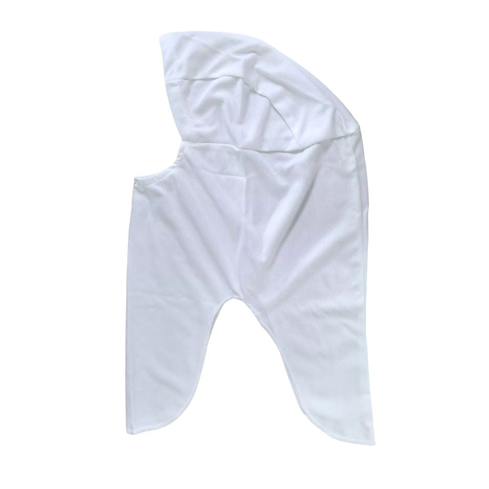 Polyester Reusable and Washable Stretch Hood | White - 0