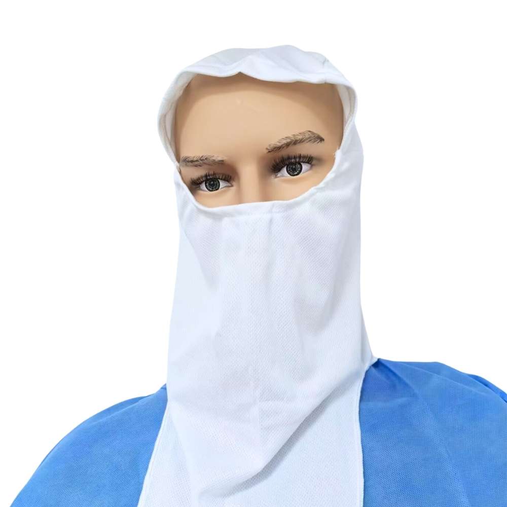 Polyester Reusable and Washable Stretch Hood | White