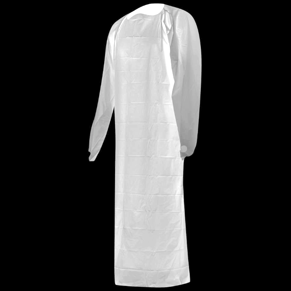 Disposable Lightweight CPE Gown | 1.5 Mil | L- XL | 1 Gown, Bag of 10 or Case of 100 - 0