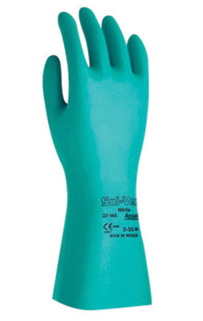 Chemical Resistant Ansell® Alphatec® Sol-Vex® Unlined Nitrile Gloves | 37-165 | 22 Mil