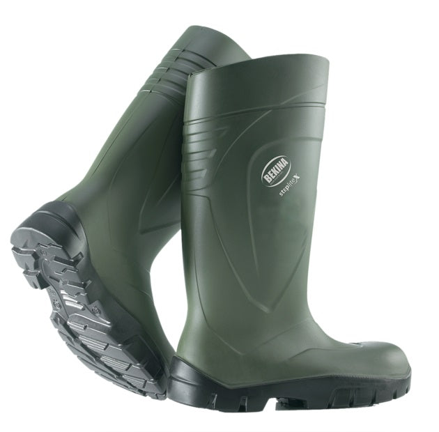 Bekina Steplite Waterproof Insulated Polyurethane Green Boots Steel Toe Cap Agricultural and Manufacturing