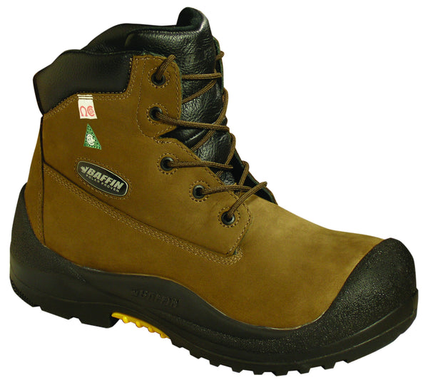 CLASSIC 6" Industrial Thermal Tan Laced Boots with Steel Toe and Plate -30°C