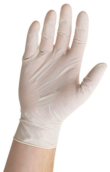 The Safety Zone Latex Powdered Disposable Gloves