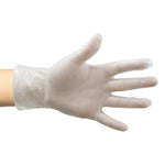 ProtecAll Disposable Clear Vinyl Gloves Lightly Powdered,100 per dispenser box (Sold per case of 1000)