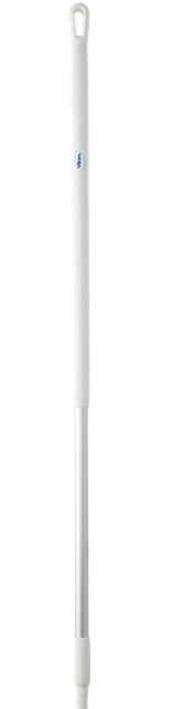 White and Aluminum Handle | 51" - 0