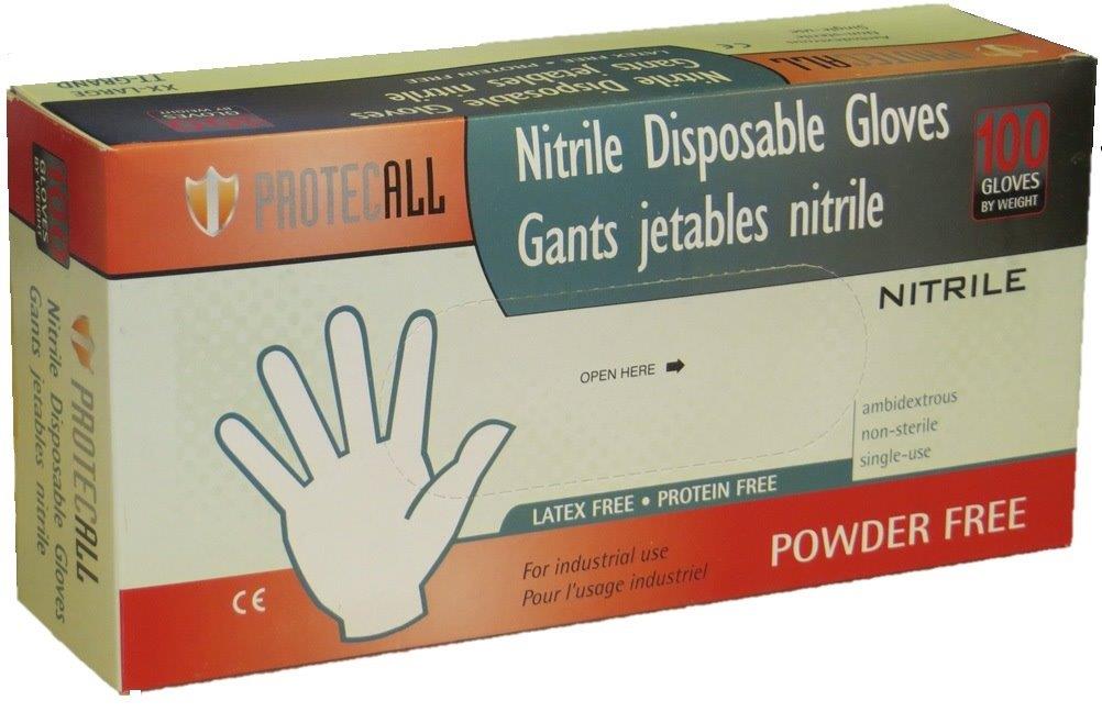 Nitrile Powder-Free Disposable Gloves | 4 Mil  | Box of 100 or Case of 1,000