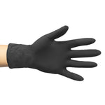 Disposable Black Powder Free Nitrile Gloves 4 mil