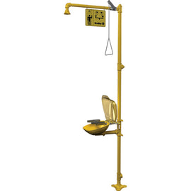 Douche d'urgence et station de lavage oculaire combinées Halo™ avec housse anti-poussière