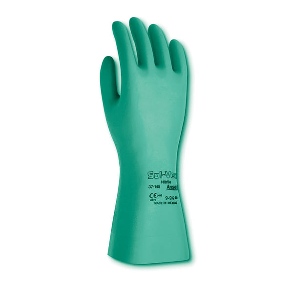 Ansell Sol-Vex® Green Nitril gloves 11 Mil, 13"
