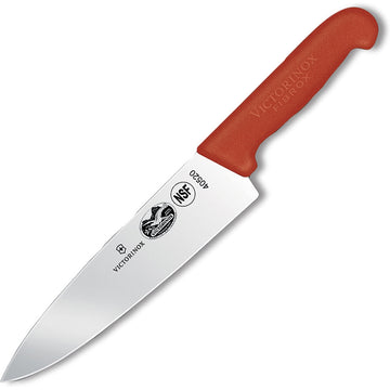Couteau de Chef à manche rouge Fibrox® - lame de 20 cm de longueur