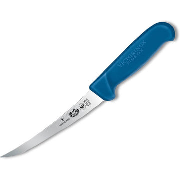 Couteau à désosser Victorinox à lame incurvée de 15 cm, avec manche bleu