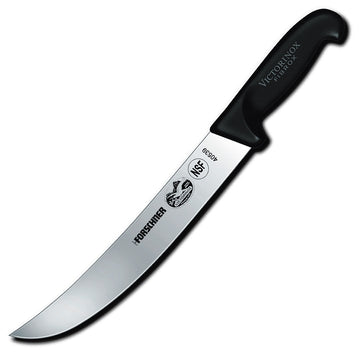 Couteau cimeterre à lame incurvée de 25 cm et manche noir en Fibrox®