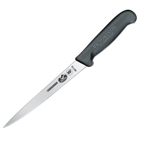 Couteau à filets à lame droite et flexible de 18 cm et manche en Fibrox®