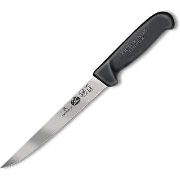 7" Straight Extra-Wide Stiff Blade Boning knife