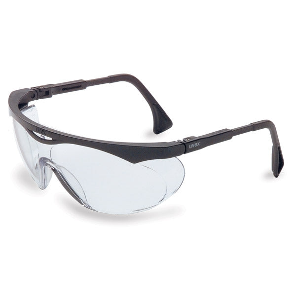 Lunettes de sécurité Uvex® Skyper® avec cadre noir et lentille transparente en polycarbonate dur