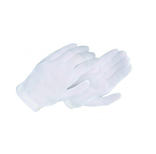 Gant D'Inspection Radnor® 100% en Nylon Blanc avec Bord Roulé