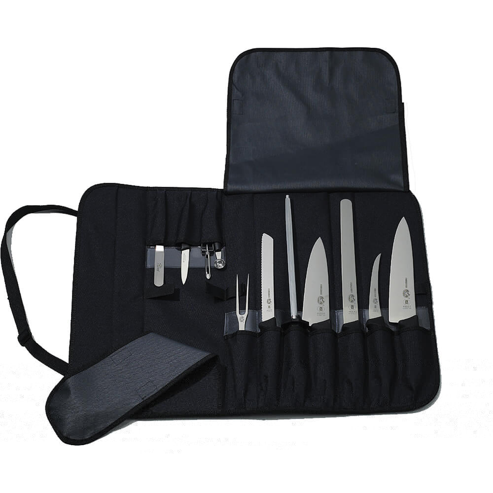 Trousse-rouleau de rangement pour kit de coutellerie de 12 pièces