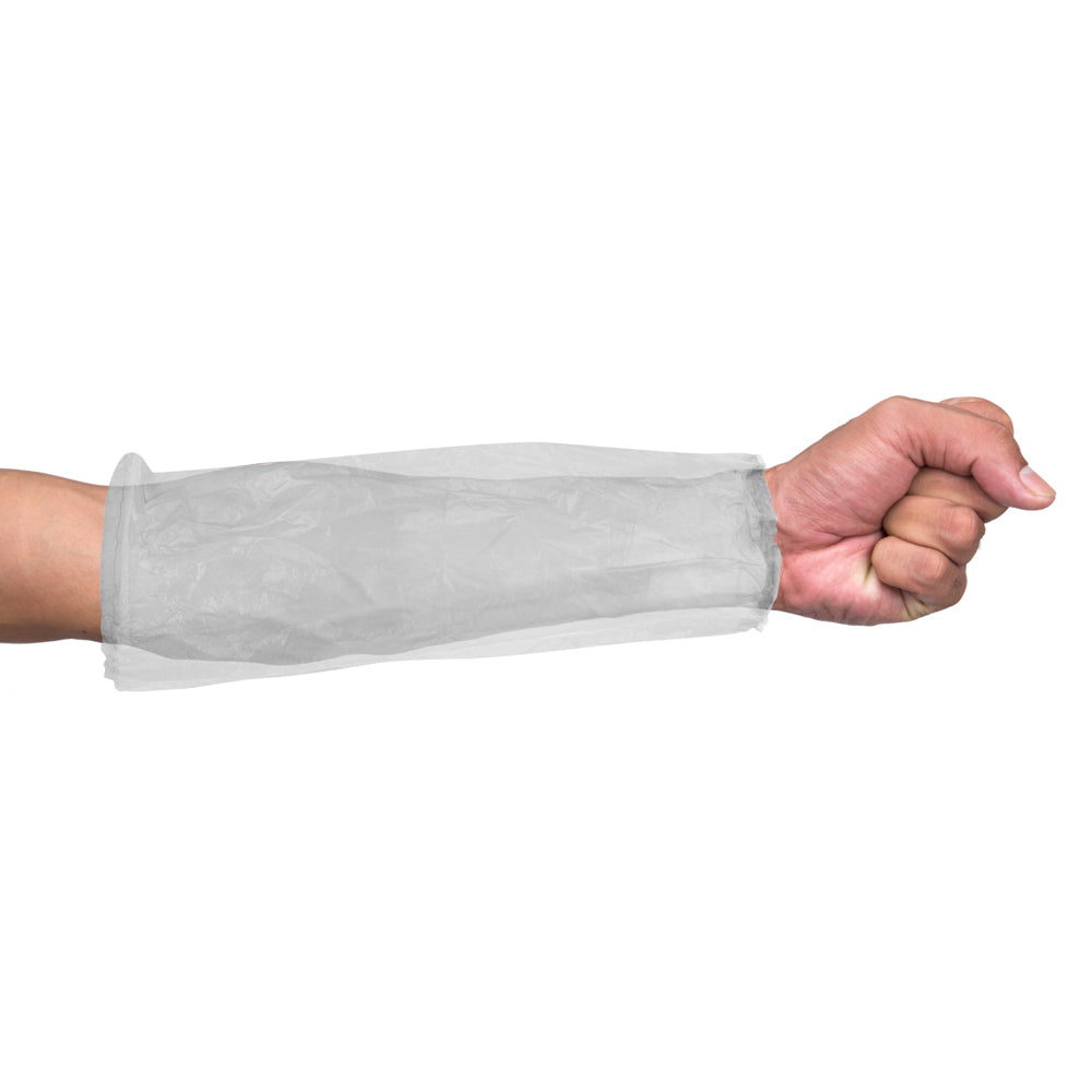 Disposable Polyethylene Sleeves | 18" | .7 Mil | Bag of 100 or Case of 2,000 - 0