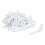 ProtecAll Polypropylene Pleated White Bouffant Caps