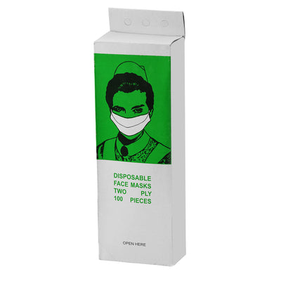 2 Ply Paper Disposable Face Mask - 0