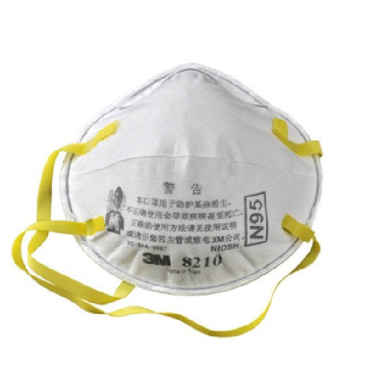 Respirateur jetable contre les particules 3M™ 8210 avec pince-nez réglable en aluminium | N95